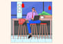 create vector illustration, character art and background art for brands
